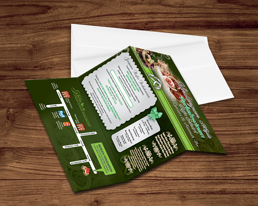 Product-kad kahwin 3 fold